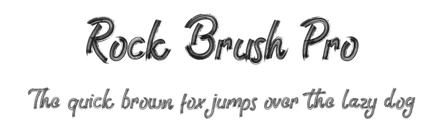 Rock Brush Pro by AminMario — Script Handwritten Font