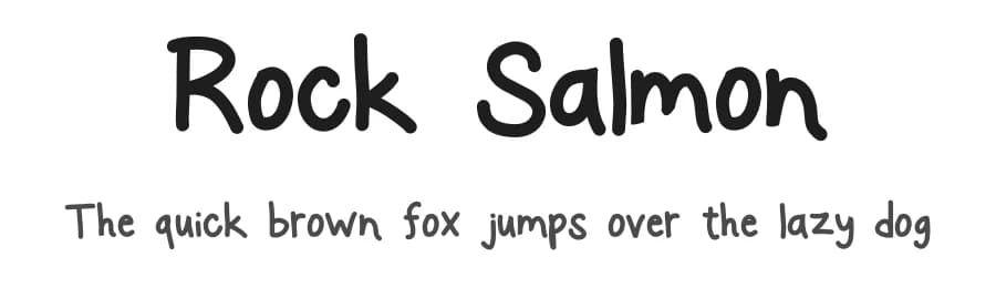 Rock Salmon by Geronimo Font Studios — Script Handwritten Font