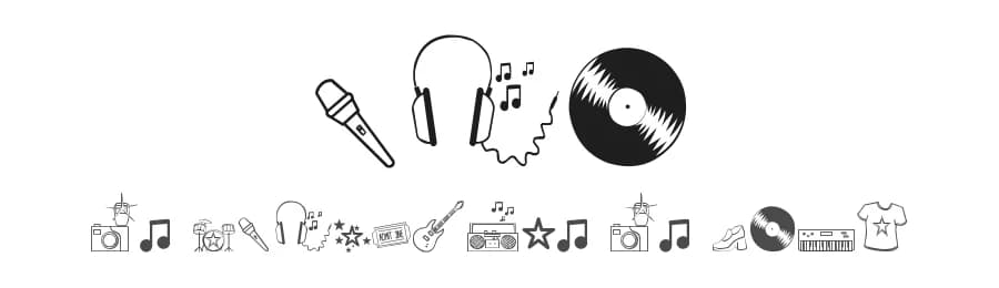 Rock Star by Jess Latham — Dingbats Font