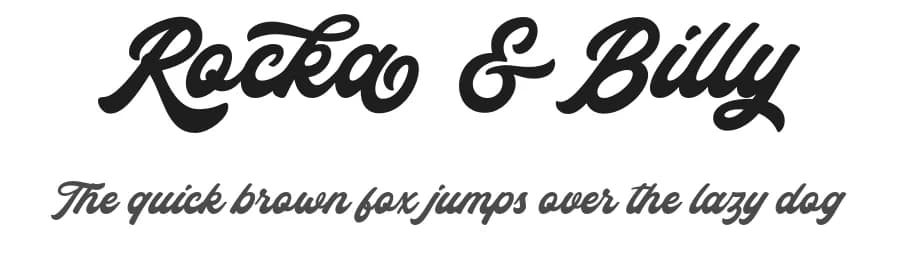 Rocka & Billy by Ydhra Studio — Script Handwritten Font