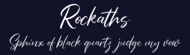 Rockaths by Vunira Design — Script Handwritten Font — thumbnail 2
