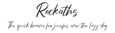 Rockaths by Vunira Design — Script Handwritten Font — thumbnail 1