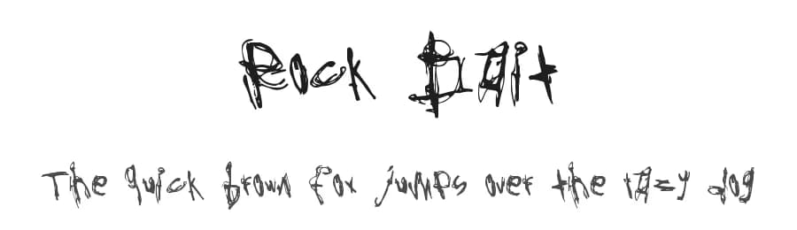 Rock Bait by Xerographer Fonts — Script Handwritten Font