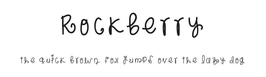 Rockberry by Des Gomez — Script Handwritten Font