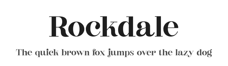 Rockdale by FactoryType — Serif Font
