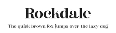 Rockdale by FactoryType — Serif Font — thumbnail 1