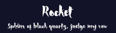 Rocket by Roy Jorse — Script Handwritten Font — thumbnail 2