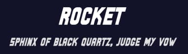 Rocket by Design Vector10 — Sans Serif Font — thumbnail 2