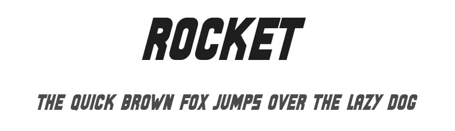 Rocket by Design Vector10 — Sans Serif Font