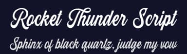 Rocket Thunder Script by Blankids — Script Handwritten Font — thumbnail 2
