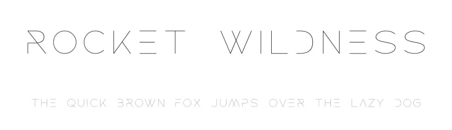 Rocket Wildness by Andika Fez — Sans Serif Font