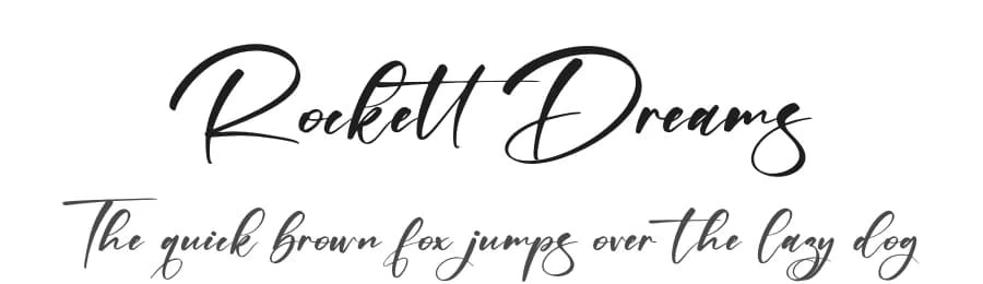 Rockett Dreams by Letterena Studios — Script Handwritten Font