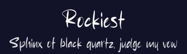 Rockiest by MJType — Script Handwritten Font — thumbnail 2