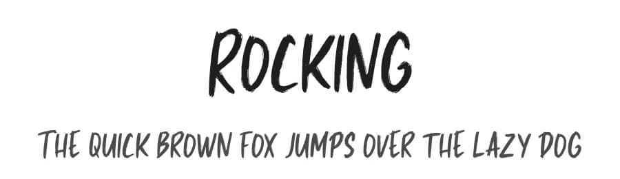 Rocking by Creatype Studio — Script Handwritten Font
