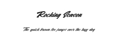 Rocking Season by Cat.B — Script Handwritten Font — thumbnail 1