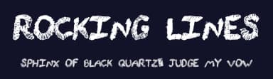 Rocking Lines by Xerographer Fonts — Script Handwritten Font — thumbnail 2