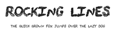 Rocking Lines by Xerographer Fonts — Script Handwritten Font — thumbnail 1