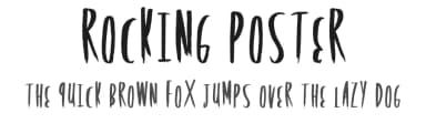 Rocking Poster by Xerographer Fonts — Script Handwritten Font — thumbnail 1