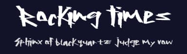 Rocking Times by Xerographer Fonts — Script Handwritten Font — thumbnail 2