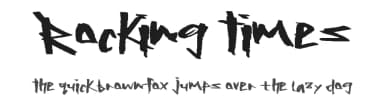 Rocking Times by Xerographer Fonts — Script Handwritten Font — thumbnail 1