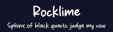 Rocklime by MJType — Script Handwritten Font — thumbnail 2