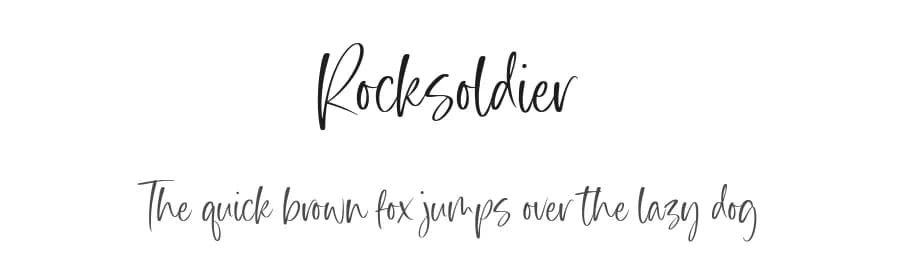 Rocksoldier by Timur Type — Script Handwritten Font