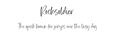 Rocksoldier by Timur Type — Script Handwritten Font — thumbnail 1