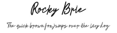 Rocky Brie by Mabhal Studio — Script Handwritten Font — thumbnail 1