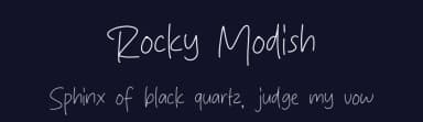Rocky Modish by Origin Type — Script Handwritten Font — thumbnail 2