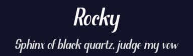 Rocky by NJ Studio — Sans Serif Font — thumbnail 2