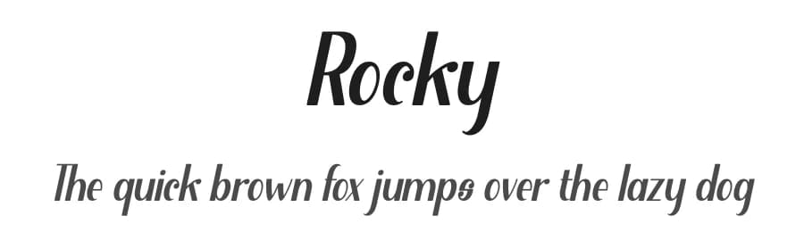 Rocky by NJ Studio — Sans Serif Font