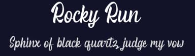 Rocky Run by !bey Design — Script Handwritten Font — thumbnail 2