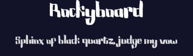 Rockyboard by ovoz — Script Handwritten Font — thumbnail 2