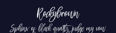 Rockybrown by Perspectype Studio - Letterena.com — Script Handwritten Font — thumbnail 2
