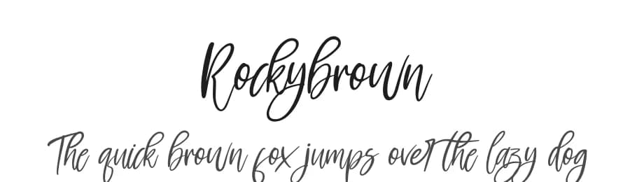Rockybrown by Perspectype Studio - Letterena.com — Script Handwritten Font