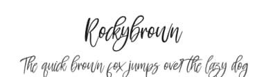 Rockybrown by Perspectype Studio - Letterena.com — Script Handwritten Font — thumbnail 1