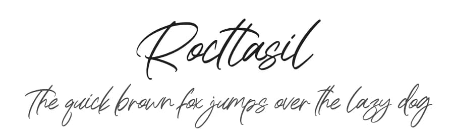 Rocttasil by Letterena Studios — Script Handwritten Font