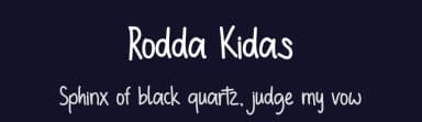 Rodda Kidas by Huston Vincen — Script Handwritten Font — thumbnail 2