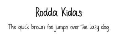 Rodda Kidas by Huston Vincen — Script Handwritten Font — thumbnail 1