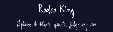 Rodeo King by pheist — Script Handwritten Font — thumbnail 2