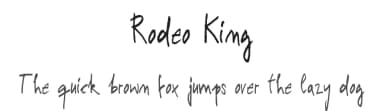 Rodeo King by pheist — Script Handwritten Font — thumbnail 1
