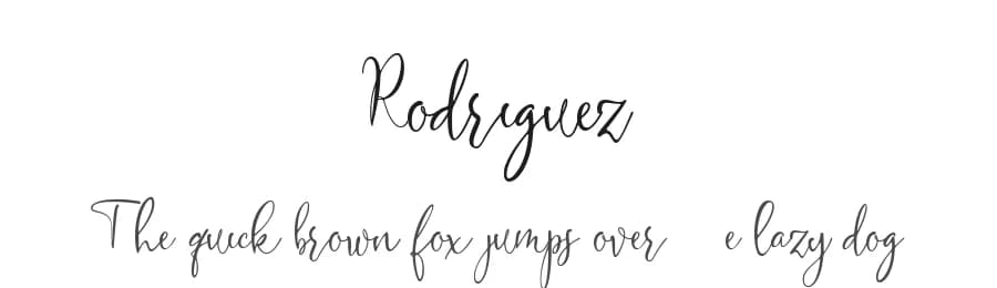 Rodriguez by Nariswari Creative — Script Handwritten Font