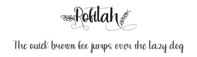Rofitah by nomlimofont — Script Handwritten Font — thumbnail 1