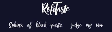 RofiTaste by Alit Design — Script Handwritten Font — thumbnail 2