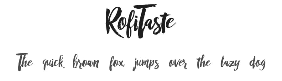 RofiTaste by Alit Design — Script Handwritten Font