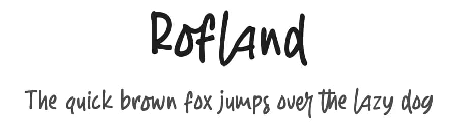 Rofland by DumadiStyle — Script Handwritten Font