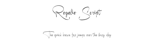 Rogelio Script by Joelmaker — Script Handwritten Font