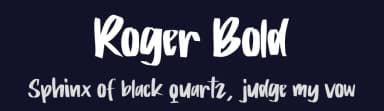 Roger Bold by Integritype Studio — Script Handwritten Font — thumbnail 2