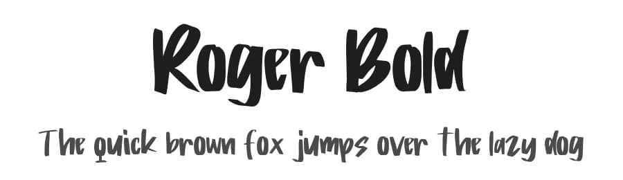 Roger Bold by Integritype Studio — Script Handwritten Font