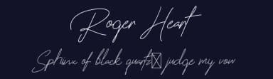 Roger Heart by Fiqiart — Script Handwritten Font — thumbnail 2